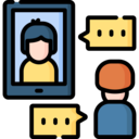 avatar,user,smartphone,people,communications,phone,communication,call,videocall,video call,webcam